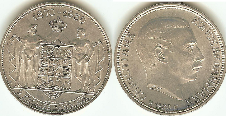 Danemark 2 Kroner 1930 SUP+